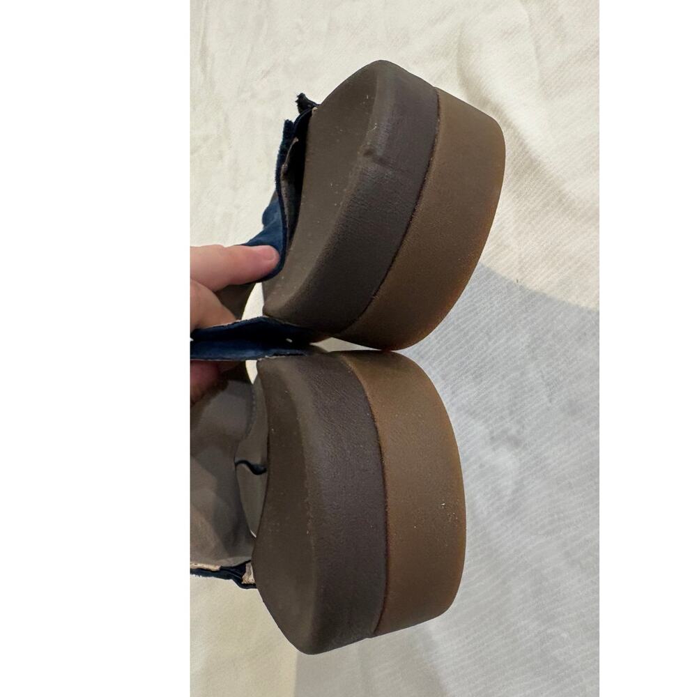 Revitalign Women's Sandbridge Arch Support Slides Marine Blue Microsuede 10B - Picture 9 of 12
